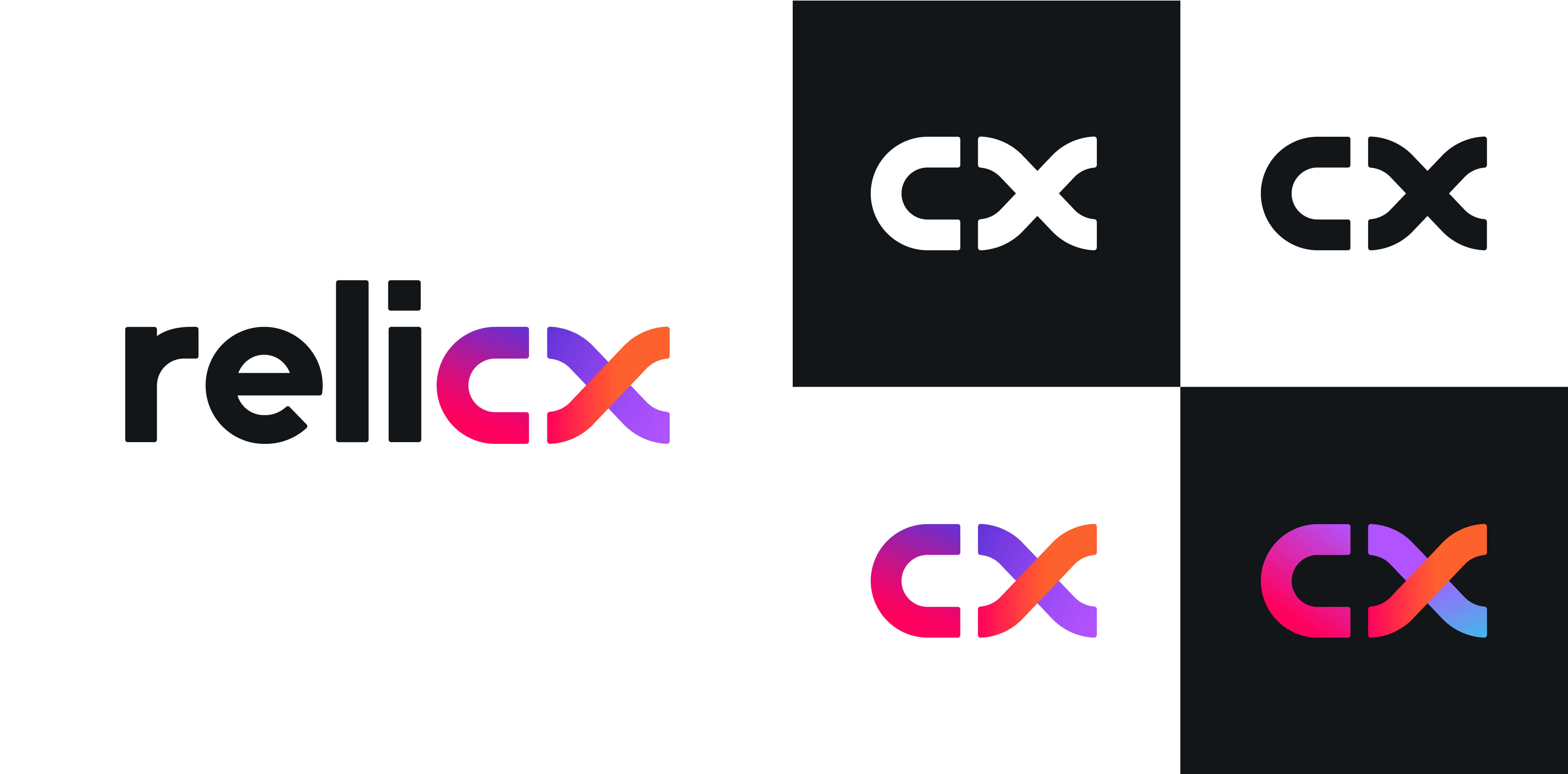 A grid of Relicx logos.